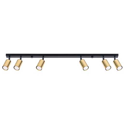 [SL.1388] Ceiling lamp WINX 6L black/gold