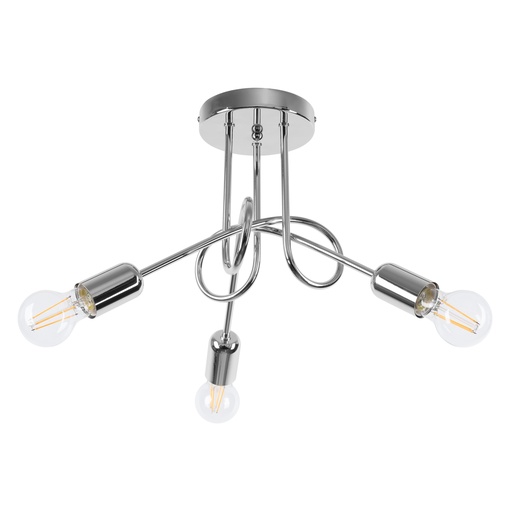 [SL.1440] Lampadario LOOP 3 cromo