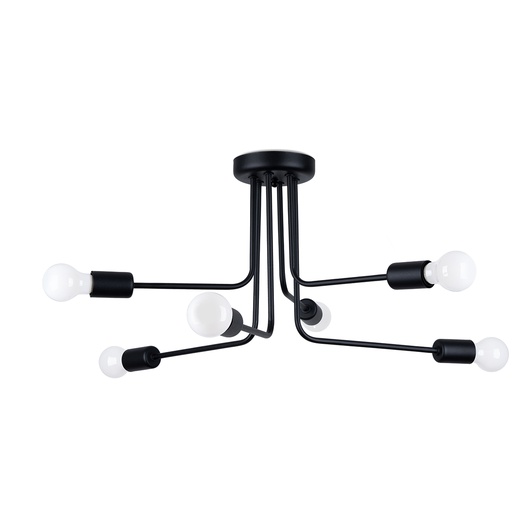 [SL.1452] Lampadario NORAH 6 nero