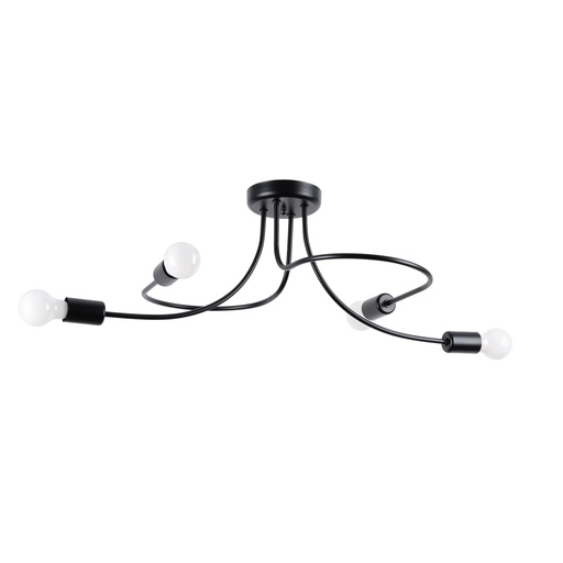 [SL.1455] Chandelier LEVAR 4 black
