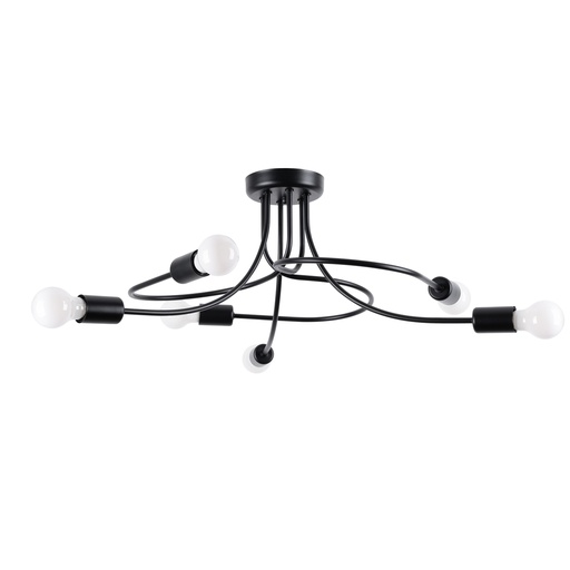 [SL.1456] Chandelier LEVAR 6 black