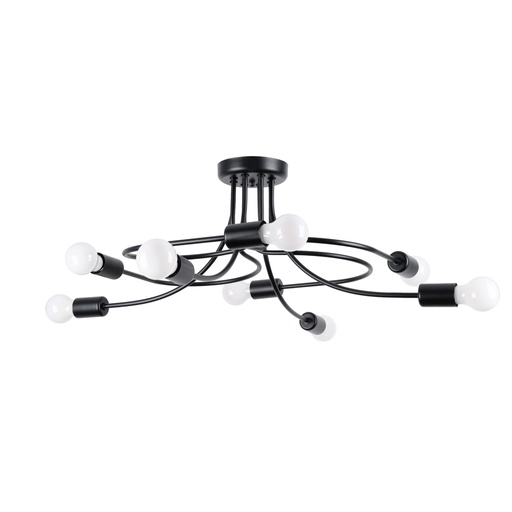 [SL.1457] Chandelier LEVAR 8 black