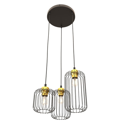 [1364/3PREM] Lampada a sospensione Vander 3Prem Bl Gold