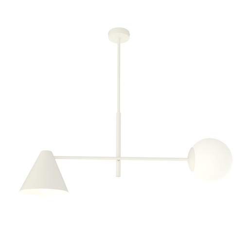 [1348/2] Lampadario Hermes 2 White