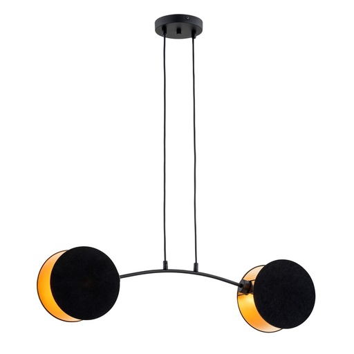 [1325/2] Lampada a sospensione Motif 2 Black/Gold