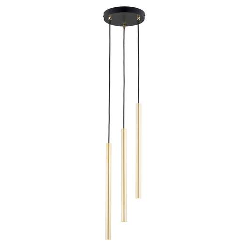 [1332/3PREM] Lampada a sospensione Selter 3 Premium Gold 
