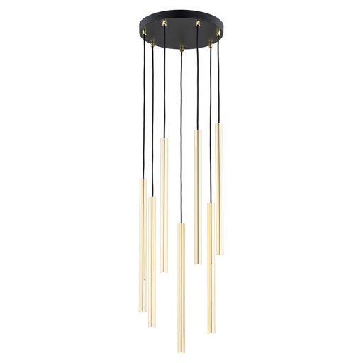 [1332/7PREM] Lampada a sospensione Selter 7 Premium Gold