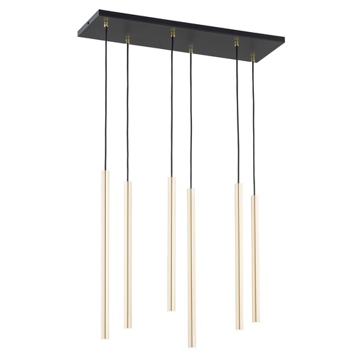 [1332/6] Lampada a sospensione Selter 6 Gold