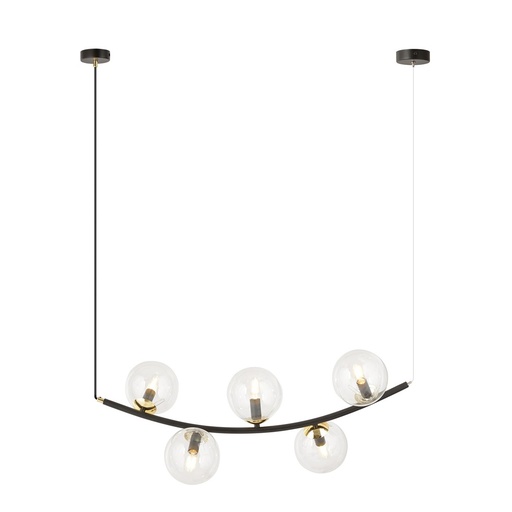 [1296/5] Lampada a sospensione Ritz 5 Bl Transparent