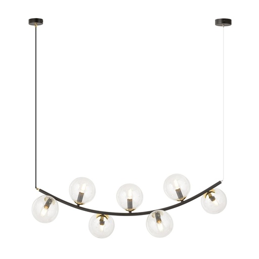 [1296/7] Lampada a sospensione Ritz 7 Bl Transparent
