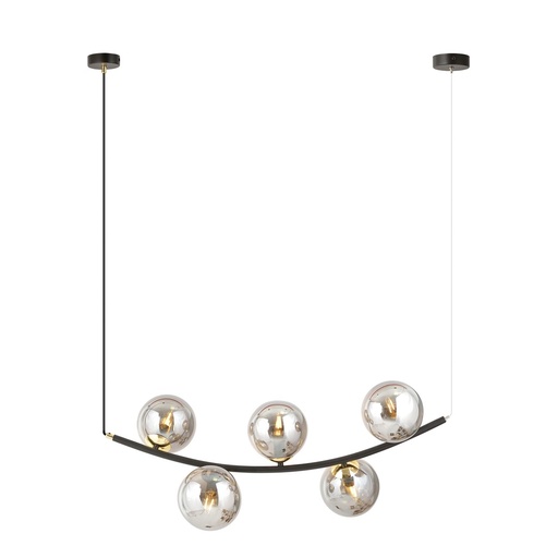 [1297/5] Lampada a sospensione Ritz 5 Bl Grafit