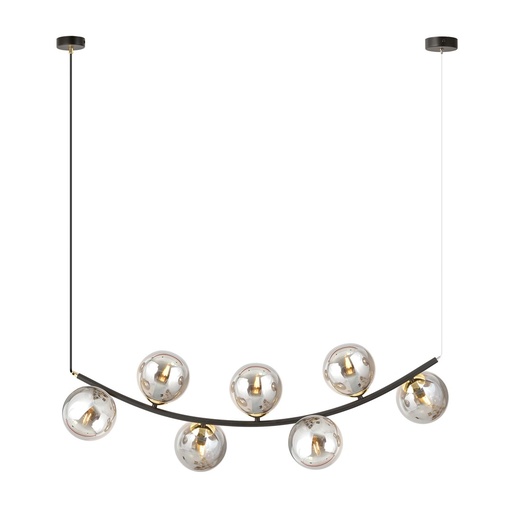 [1297/7] Lampada a sospensione Ritz 7 Bl Grafit