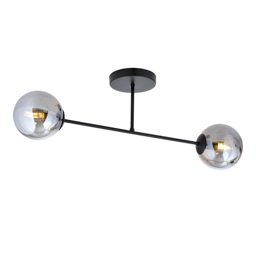 [1245/2] Lampada da soffitto Roma 2 Bl Grafit