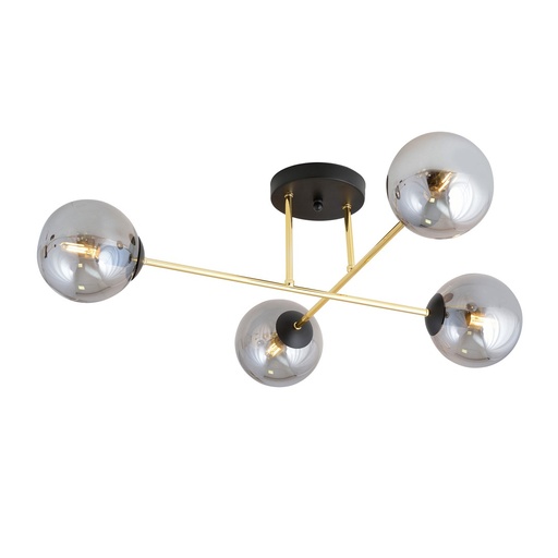 [1269/4] Lampada da soffitto Magnum 4 Bl Grafit