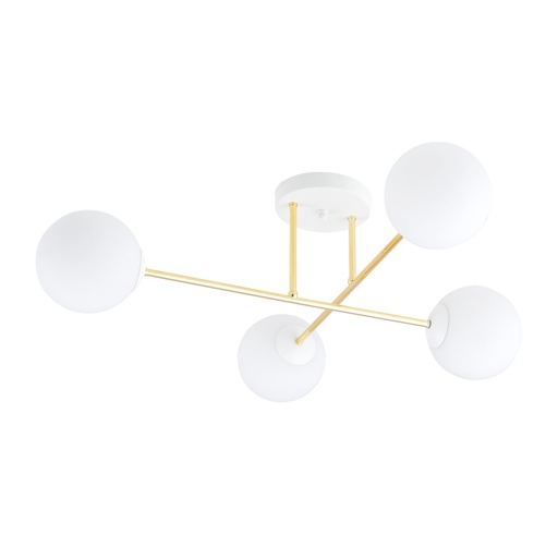 [1234/4] Lampada da soffitto Magnum 4 Wh Opal