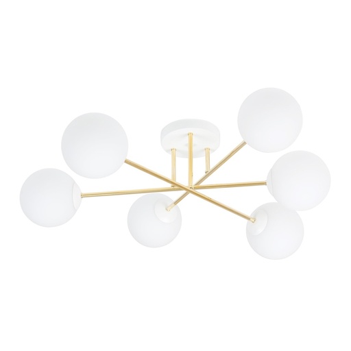 [1234/6] Lampada da soffitto Magnum 6 Wh Opal