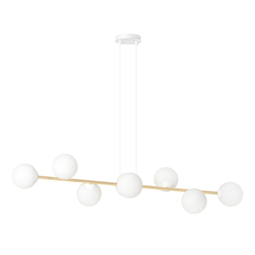 Lampada a sospensione Gravity 8  Wh Gold