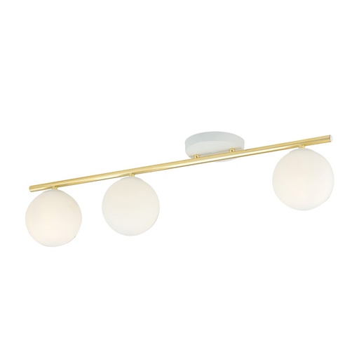 [1253/3] Lampada da soffitto Monza 3 Wh Opal