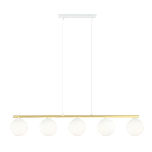 [1255/5] Lampada a sospensione Allora 5 Wh Opal