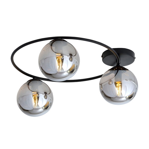 [1256/3] Lampada da soffitto Sopra 3 Bl Grafit