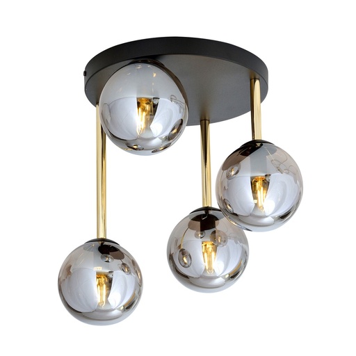[1259/4] Lampada da soffitto Dolce 4 Bl Grafit