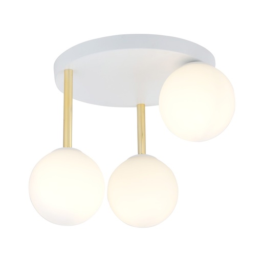 [1261/3] Lampada da soffitto Dolce 3 Wh Opal