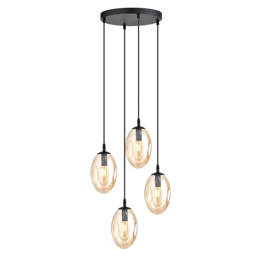 [1267/4PREM] Lampada a sospensione Astral 4 Bl Premium Miodowy