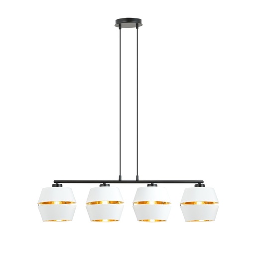 [1182/4] Lampada a sospensione  Piano 4 White/Gold 