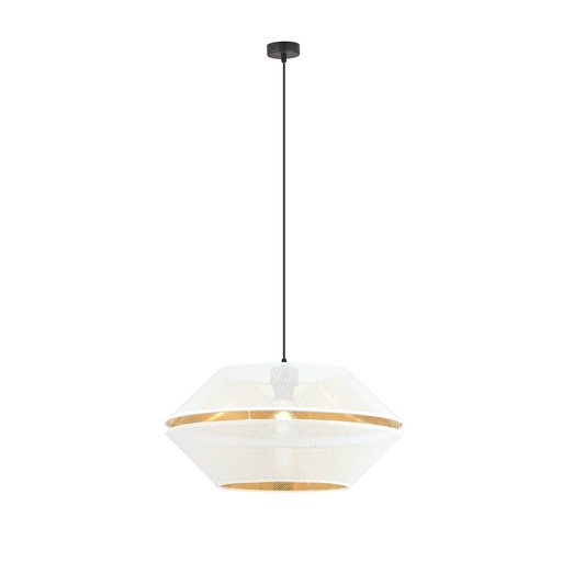 [1184/1] Lampada a sospensione MALIA 1 White/Gold