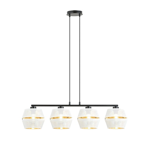 [1184/4] Lampada a sospensione  Malia 4 White/Gold 