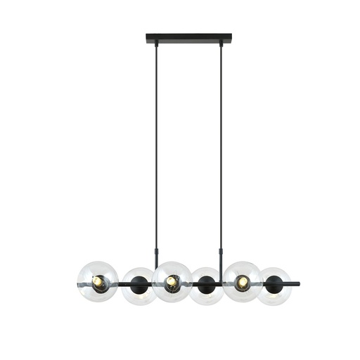 [1206/6] Lampada a sospensione Rory 6 Transparent