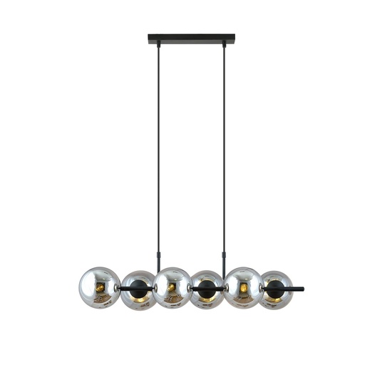 [1207/6] Lampada a sospensione Rory 6 Grafit