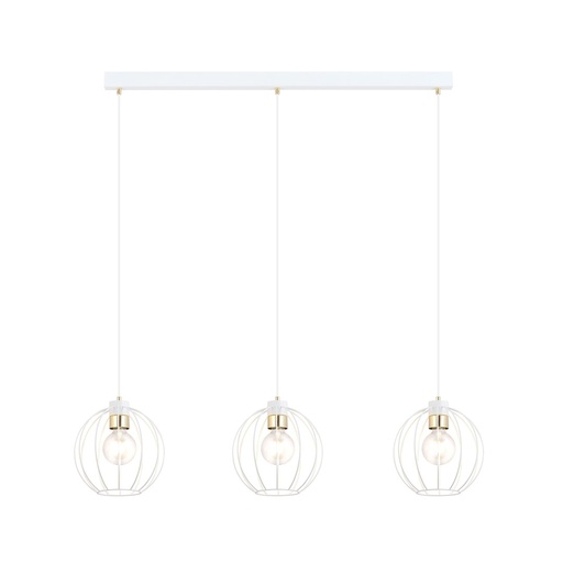 Lampada a sospensione Gino 3 White/Gold