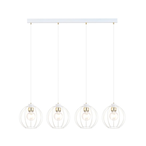 Lampada a sospensione Gino 4 White/Gold