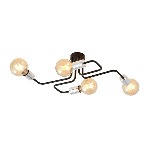 [1174/4] Lampada da soffitto Veken 4 Silver 