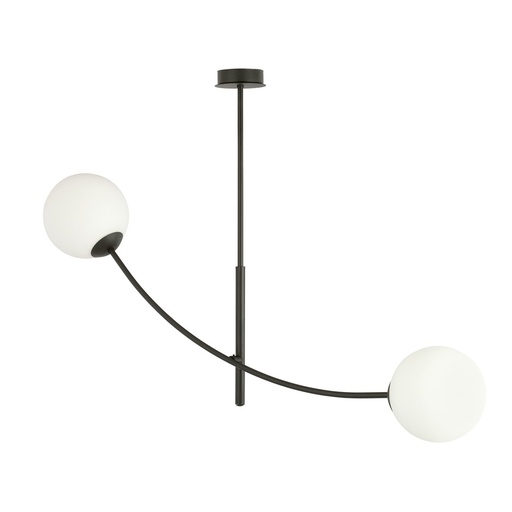[1102/2] Lampada da soffitto Hunter 2 Black/Opal