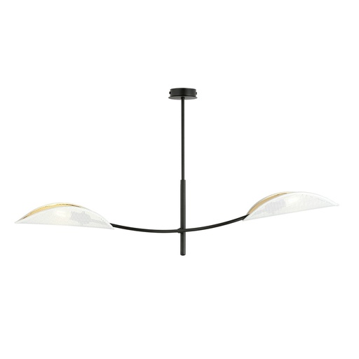 [1107/2] Lampada da soffitto Lotus 2 White/Gold