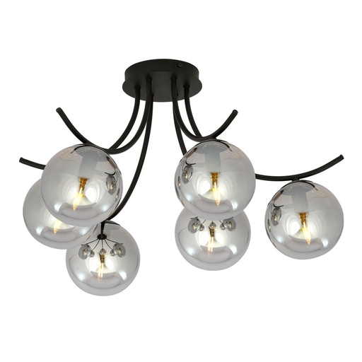 Lampada da soffitto Boston 6 Black/Grafit
