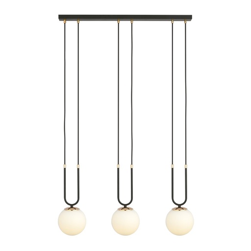Lampada a sospensione Glam 3 Black/Opal