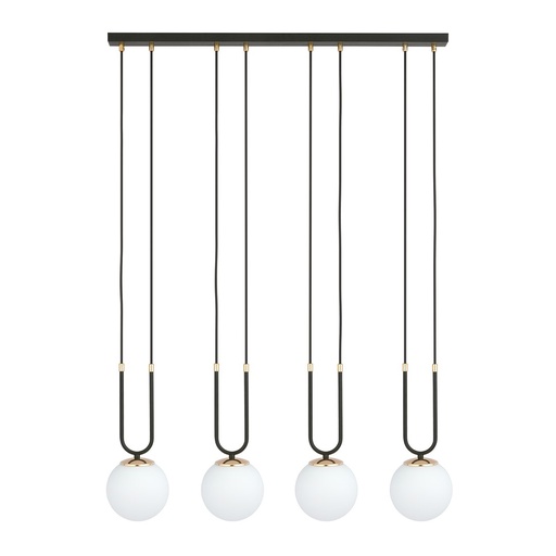 Lampada a sospensione Glam 4 Black/Opal