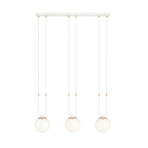 Lampada a sospensione Glam 3 White/Opal