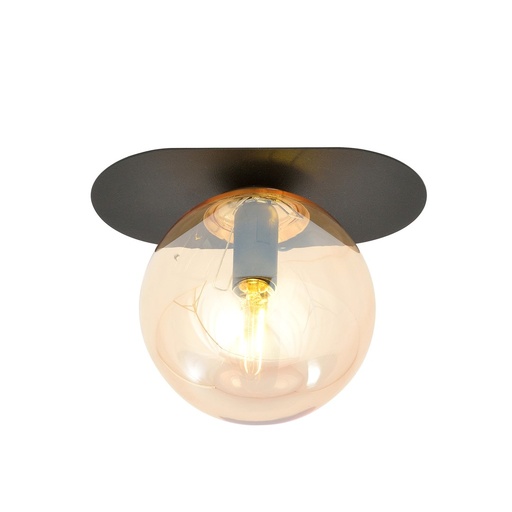 [1120/1] Lampada da soffitto Plaza 1 Black/Miodowy
