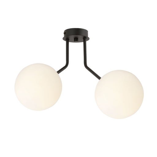 [1138/2] Lampada da soffitto Nova 2 Black/Opal 