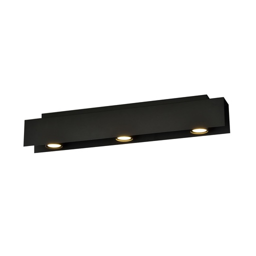 [1141/3] Lampada da soffitto Kenno 3 Black