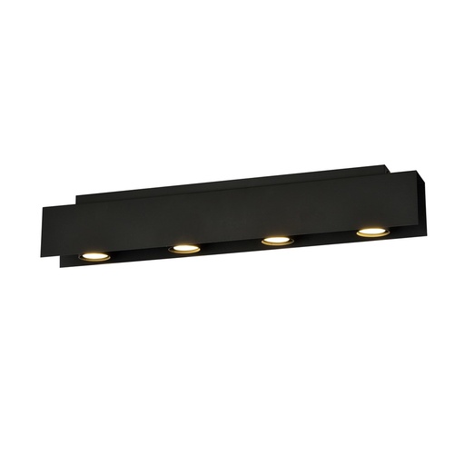 [1141/4] Lampada da soffitto Kenno 4 Black