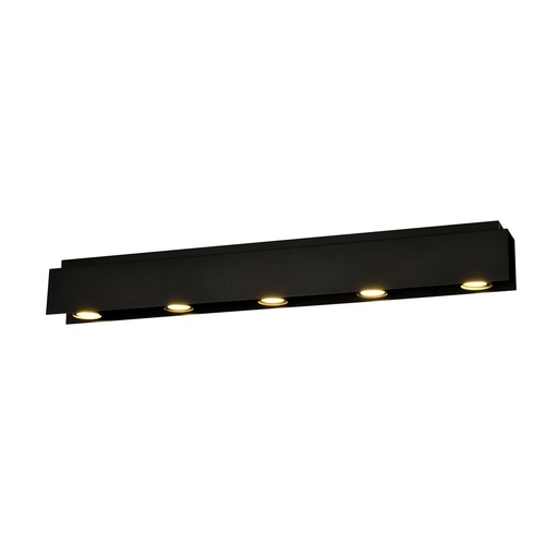 [1141/5] Lampada da soffitto Kenno 5 Black