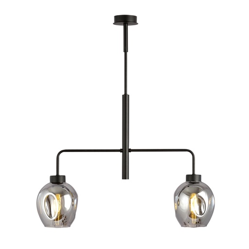 [1163/2] Lampada a sospensione Lukka 2 Black/Grafit