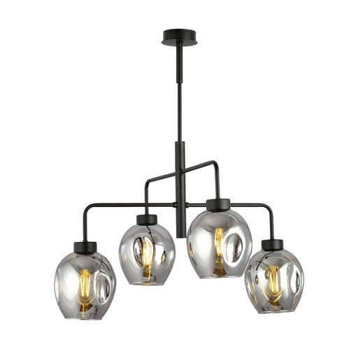 [1163/4] Lampada a sospensione Lukka 4 Black/Grafit
