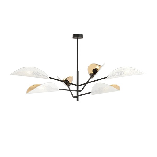 [1159/6] Lampada da soffitto Vene 6 White/Gold