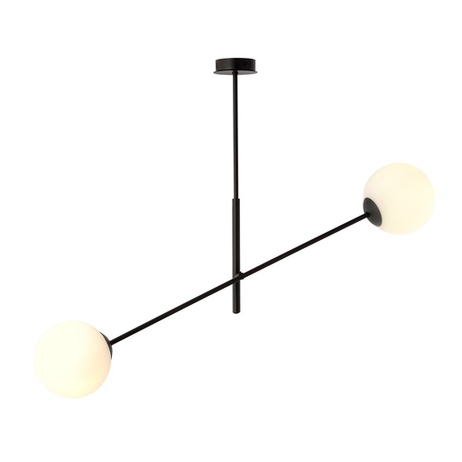 [1169/2] Lampada a sospensione Linear 2 Black/Opal